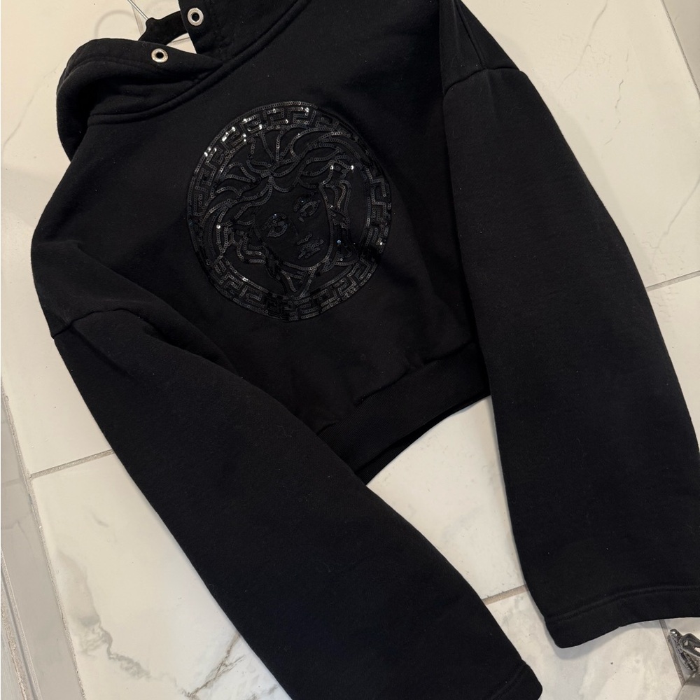 Versace Cropped Hoodie